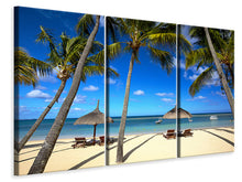Laden Sie das Bild in den Galerie-Viewer, Leinwandbild 3-teilig Mauritius