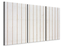 Laden Sie das Bild in den Galerie-Viewer, Leinwandbild 3-teilig Mediterranes Holz