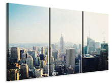 Laden Sie das Bild in den Galerie-Viewer, Leinwandbild 3-teilig NYC