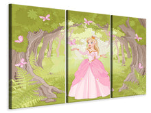 Laden Sie das Bild in den Galerie-Viewer, Leinwandbild 3-teilig Princess
