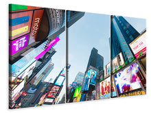 Laden Sie das Bild in den Galerie-Viewer, Leinwandbild 3-teilig Shopping in NYC