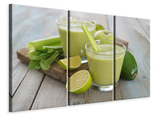 Laden Sie das Bild in den Galerie-Viewer, Leinwandbild 3-teilig Smoothie