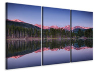 Leinwandbild 3-teilig Sprague Lake-Rocky Mountains