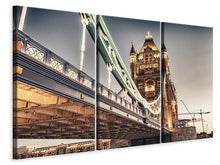 Laden Sie das Bild in den Galerie-Viewer, Leinwandbild 3-teilig Tower Bridge XXL