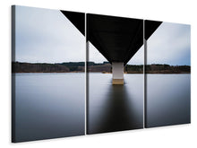 Laden Sie das Bild in den Galerie-Viewer, Leinwandbild 3-teilig An der langen Brücke