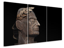Laden Sie das Bild in den Galerie-Viewer, Leinwandbild 3-teilig Antike Skulptur