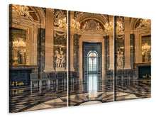 Laden Sie das Bild in den Galerie-Viewer, Leinwandbild 3-teilig Barocker Saal