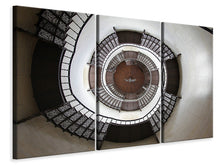 Laden Sie das Bild in den Galerie-Viewer, Leinwandbild 3-teilig Beeindruckende Wendeltreppe