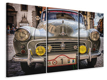 Laden Sie das Bild in den Galerie-Viewer, Leinwandbild 3-teilig Bereit zur Oldtimer Rally