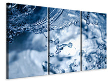 Laden Sie das Bild in den Galerie-Viewer, Leinwandbild 3-teilig Bewegendes Wasser