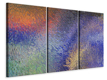 Laden Sie das Bild in den Galerie-Viewer, Leinwandbild 3-teilig Buntes Glas