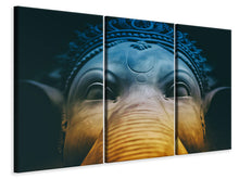Laden Sie das Bild in den Galerie-Viewer, Leinwandbild 3-teilig Close up Ganesha