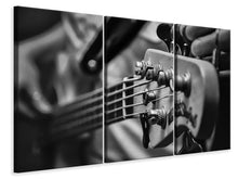 Laden Sie das Bild in den Galerie-Viewer, Leinwandbild 3-teilig Close up Gitarrenspieler