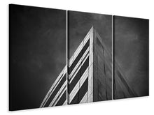 Laden Sie das Bild in den Galerie-Viewer, Leinwandbild 3-teilig Close Up Moderne Architektur