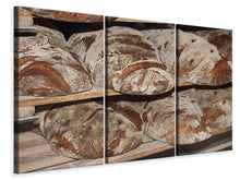 Laden Sie das Bild in den Galerie-Viewer, Leinwandbild 3-teilig Das Bauernbrot