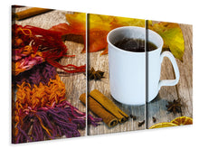 Laden Sie das Bild in den Galerie-Viewer, Leinwandbild 3-teilig Der Glühwein