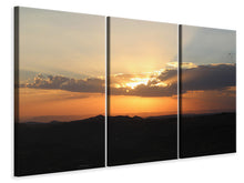 Laden Sie das Bild in den Galerie-Viewer, Leinwandbild 3-teilig Der Horizont von Afrika