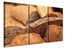 Laden Sie das Bild in den Galerie-Viewer, Leinwandbild 3-teilig Die Brotsorten