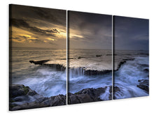 Laden Sie das Bild in den Galerie-Viewer, Leinwandbild 3-teilig Die Mythologie des Meer