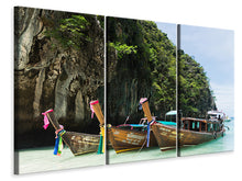 Laden Sie das Bild in den Galerie-Viewer, Leinwandbild 3-teilig Die Phi-Phi-Insel-Tour