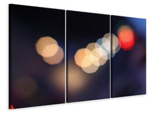 Laden Sie das Bild in den Galerie-Viewer, Leinwandbild 3-teilig Doppeltes Licht