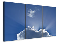 Laden Sie das Bild in den Galerie-Viewer, Leinwandbild 3-teilig Ein Wolken Bild