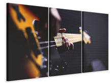 Laden Sie das Bild in den Galerie-Viewer, Leinwandbild 3-teilig Gitarrenspieler
