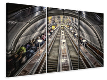 Laden Sie das Bild in den Galerie-Viewer, Leinwandbild 3-teilig in der Metro