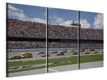 Laden Sie das Bild in den Galerie-Viewer, Leinwandbild 3-teilig In Nascar