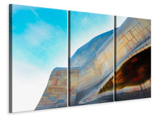 Laden Sie das Bild in den Galerie-Viewer, Leinwandbild 3-teilig Kunst Museum