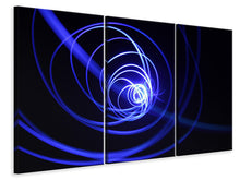 Laden Sie das Bild in den Galerie-Viewer, Leinwandbild 3-teilig Licht Kunst 