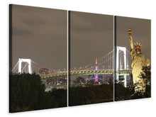 Laden Sie das Bild in den Galerie-Viewer, Leinwandbild 3-teilig Love NYC