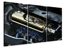 Laden Sie das Bild in den Galerie-Viewer, Leinwandbild 3-teilig Motor Tuning