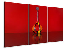 Laden Sie das Bild in den Galerie-Viewer, Leinwandbild 3-teilig Murano Glaskunst