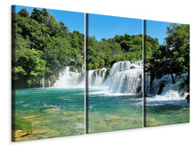 Laden Sie das Bild in den Galerie-Viewer, Leinwandbild 3-teilig Natur Schauspiel