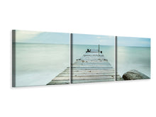 Laden Sie das Bild in den Galerie-Viewer, Panorama Leinwandbild 3-teilig Ein Platz der Stille