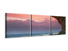 Laden Sie das Bild in den Galerie-Viewer, Panorama Leinwandbild 3-teilig Naturschönheit Meer