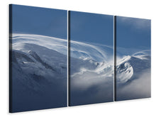 Laden Sie das Bild in den Galerie-Viewer, Leinwandbild 3-teilig Schnee Landschaft