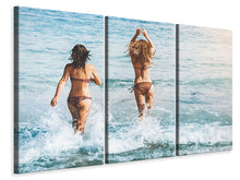 Laden Sie das Bild in den Galerie-Viewer, Leinwandbild 3-teilig Strand Schönheiten
