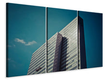 Laden Sie das Bild in den Galerie-Viewer, Leinwandbild 3-teilig Urbane Architektur