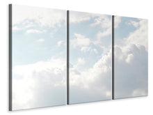 Laden Sie das Bild in den Galerie-Viewer, Leinwandbild 3-teilig Wolken im Licht