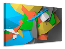 Laden Sie das Bild in den Galerie-Viewer, Leinwandbild 3D-Geometrische Figuren
