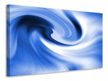 Laden Sie das Bild in den Galerie-Viewer, Leinwandbild Abstrakte blaue Welle