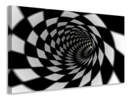 Leinwandbild Abstrakter Tunnel Black & White