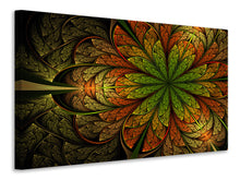 Laden Sie das Bild in den Galerie-Viewer, Leinwandbild Abstraktes Blumenmuster
