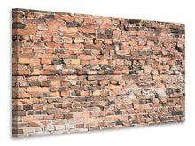 Laden Sie das Bild in den Galerie-Viewer, Leinwandbild Alte Backsteinmauer
