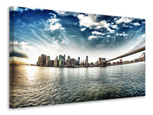 Laden Sie das Bild in den Galerie-Viewer, Leinwandbild Brooklyn Bridge From The Other Side