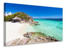 Laden Sie das Bild in den Galerie-Viewer, Leinwandbild Das Haus am Strand