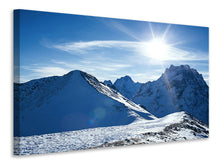 Laden Sie das Bild in den Galerie-Viewer, Leinwandbild Der Berg im Schnee