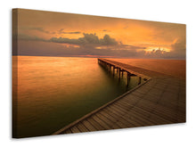 Laden Sie das Bild in den Galerie-Viewer, Leinwandbild Der Steg am Meer